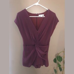 Burgundy Romper